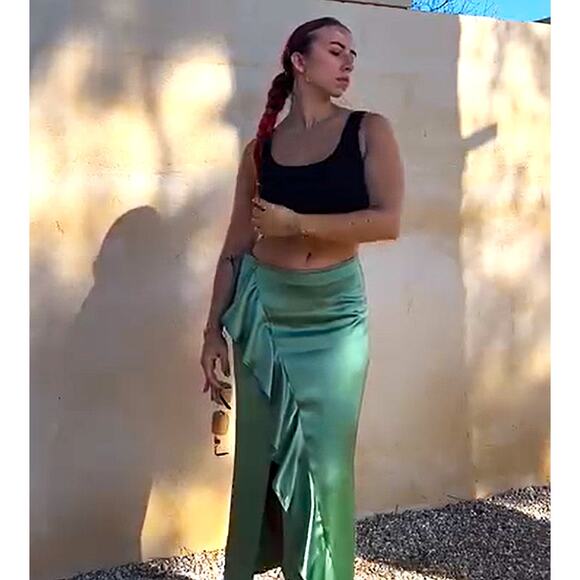 ZARA High-Waisted Midi Skirt NWT - Picture 9 of 16